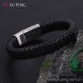 bracelet-44 Xuping bracelet en cuir de bijoux en acier inoxydable de conception de mode simple pour hommes